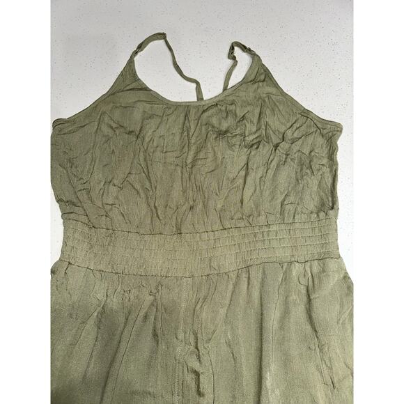 prAna Fernie Wide Leg Jumpsuit Romper Sweet Agave Large Beach Coverup NWT - Picture 4 of 14